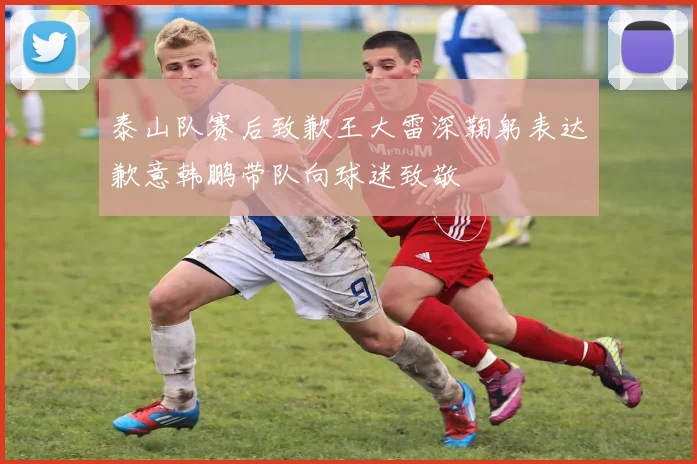 泰山队赛后致歉王大雷深鞠躬表达歉意韩鹏带队向球迷致敬