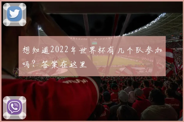 想知道2022年世界杯有几个队参加吗?答案在这里